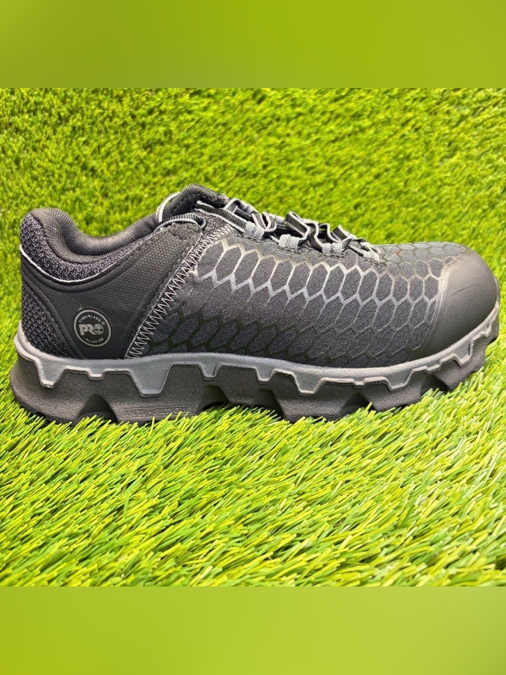 Timberland PRO Powertrain Womens Size 9D Black Composite Toe Safety Work Shoes